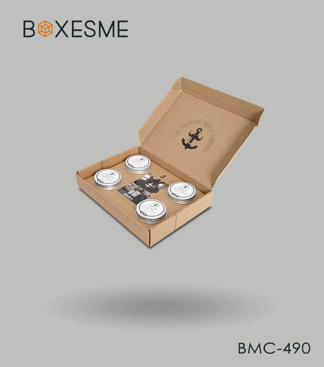 Beard balm box packaging